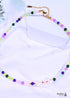 Boho Necklace, Seed Bead Choker, Crystal Pearl